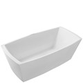 Rectangle Tub with Curved Sides, Wide Rim