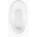 Oval Tub with Armrests, End Drain