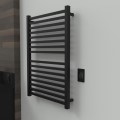 Square Style Brushed Towel Warmer with 12 Cross Bars in Brushed