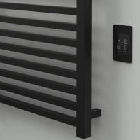 Quadro Towel Warmer, Square Styling, Matte Black