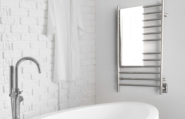 Radiant Large 12 Bar Towel Warmer in Polished