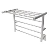 8 Round Bars Form Shelf Towel Warmer