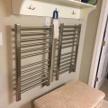 2 Transitional Style Brushed Towel Warmer with 12 Cross Bars