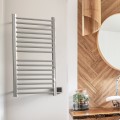 Oval Style Brushed Towel Warmer with 16 Cross Bars