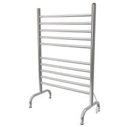 Narrow Freestanding Towel Warmer with 10 towel Bars, Plug-in