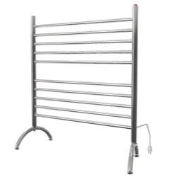 Wide Freestanding Towel Warmer with 10 towel Bars, Plug-in