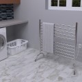 Wide Freestanding Towel Warmer in Laundry Room