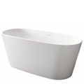 Oval Tub with Straight Sides, Slotted Overflow