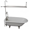 Faucets in Tub Wall, Hand Shower, Clawfoot & Shower Set
