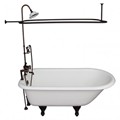 Deck Mount Faucets, Hand Shower, Clawfoot with Shower Set