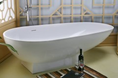 Modern Egg Shaped Pedestal Bath