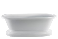 Oval Double Rolled Rim with Pedestal Base