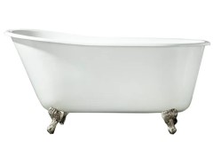 Raised Back Slipper Bath Tub, Claw Feet