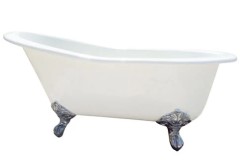 Raised Back Slipper Bath Tub with Imperial Feet