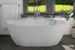 Modern Double Slipper Resin Tub