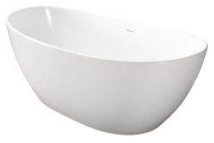 Modern Double Slipper Resin Tub