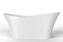 Modern Slipper, Thin, Curving Tub Rim