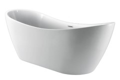 Modern Double Slipper Tub with High Backrests