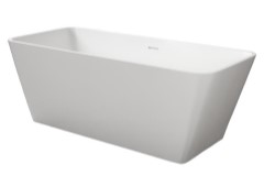 Rectangle Tub with Slanted Sides, Slotted Overflow