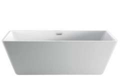 Modern Recangle Bathtub with Center Drain