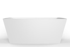 Rectangle Tub with Curved Sides, Wide Rim