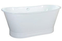 Double Slipper Bath with Metal Skirt