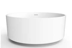 Round Bath, Thin Flat Rim, Recessed Base