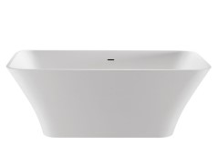 Rectangle Bath with Curving Sides, Slotted Overflow