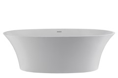 Oval Bath with Flared Sides and Flat Rim