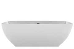 Rectangle Bath with Sides That Curve Out