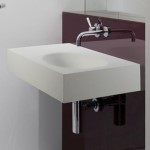 Rectangle Wall Mounted Sink with Side Counter