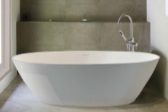 Oval, Vessel Style Bath, Solid Surface