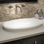 Oval Semi-Recessed Sink Matching Alissa Freestanding Bath