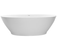 Oval, Vessel Style Bath, Pedestal, Solid Surface