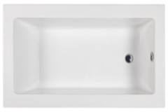 Modern Rectangle Tub, End Drain