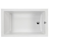 Small, Rectangle Bath, End Drain