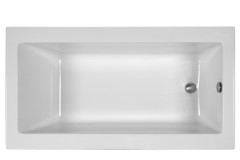 Modern Rectangle Tub with End Drain