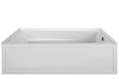 Rectangle Tub with Armrests and End Drain