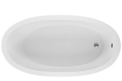 Modern Oval Tub with End Drain