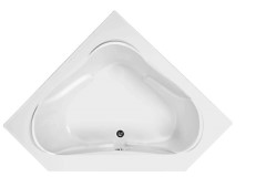 Corner Bath Tub with Raised Neck Rests