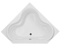 Clover Leaf Style Corner Bath with Armrests