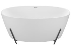 Oval Freestanding Bath on Iron Feet