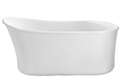 Slipper Freestanding Bath with Wide Deck at Drain