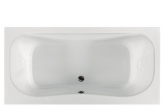 Rectangle Bath with Oval Interior, Center Drain