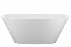 Solid Surface Oval Freestanding Bath, Curving Sides, Oval