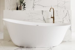 Asymmetrical Slipper Tub, One Back Rest Rises Higher than the Other