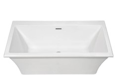 Rectangle Tub, Curving Sides, Faucet Deck