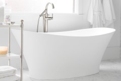 Oval Slipper Bath with Raised Backrests