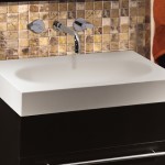Rectangle Semi-Recessed Sink with Oval Sink Bowl