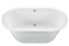 Oval Freestanding  Bath with Center Drain